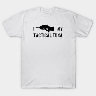 I Love my Tactical Tuna - inverted T-Shirt